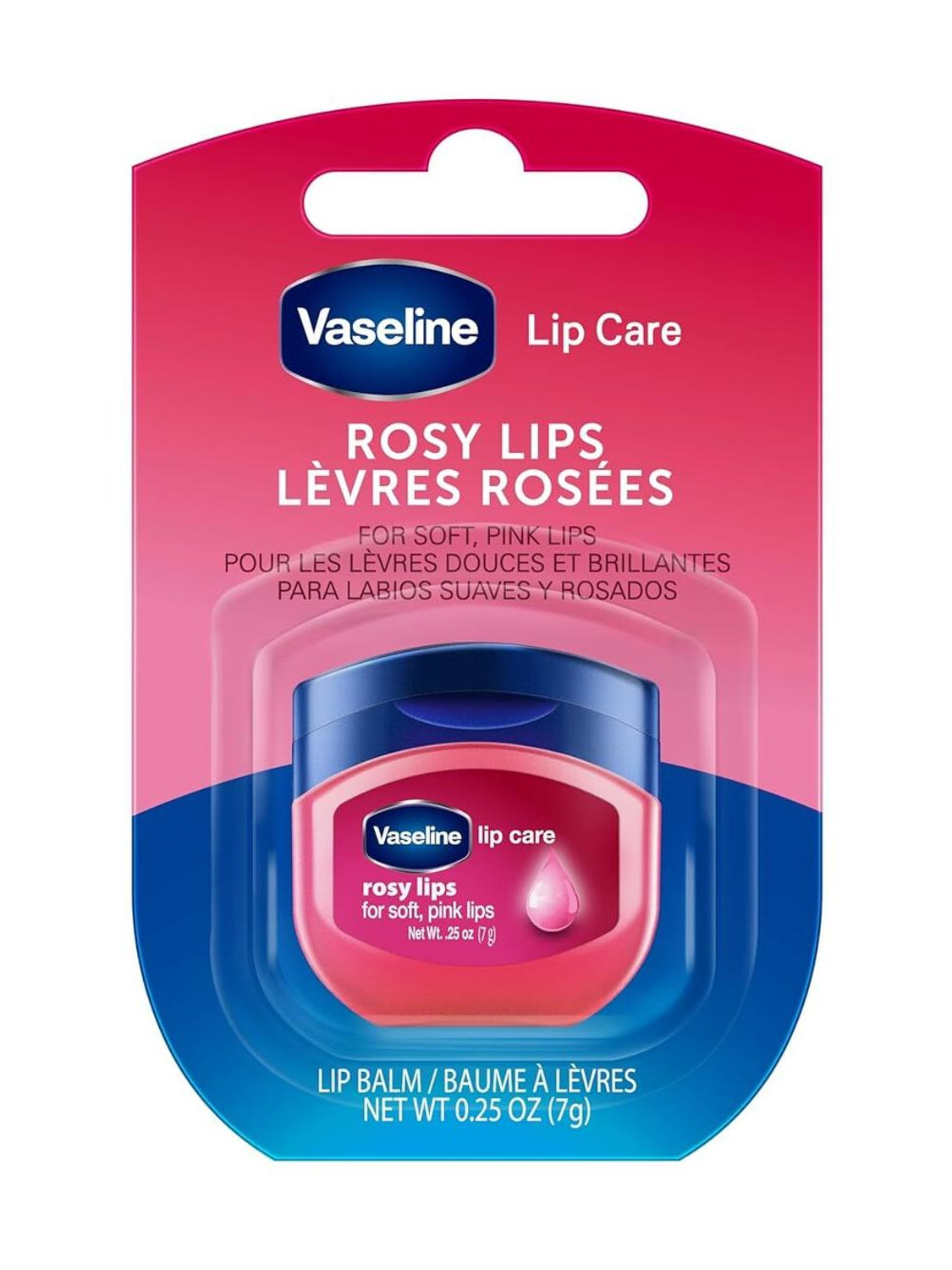 Vaseline Rosy Lip Balm Pink 7g - Image 1