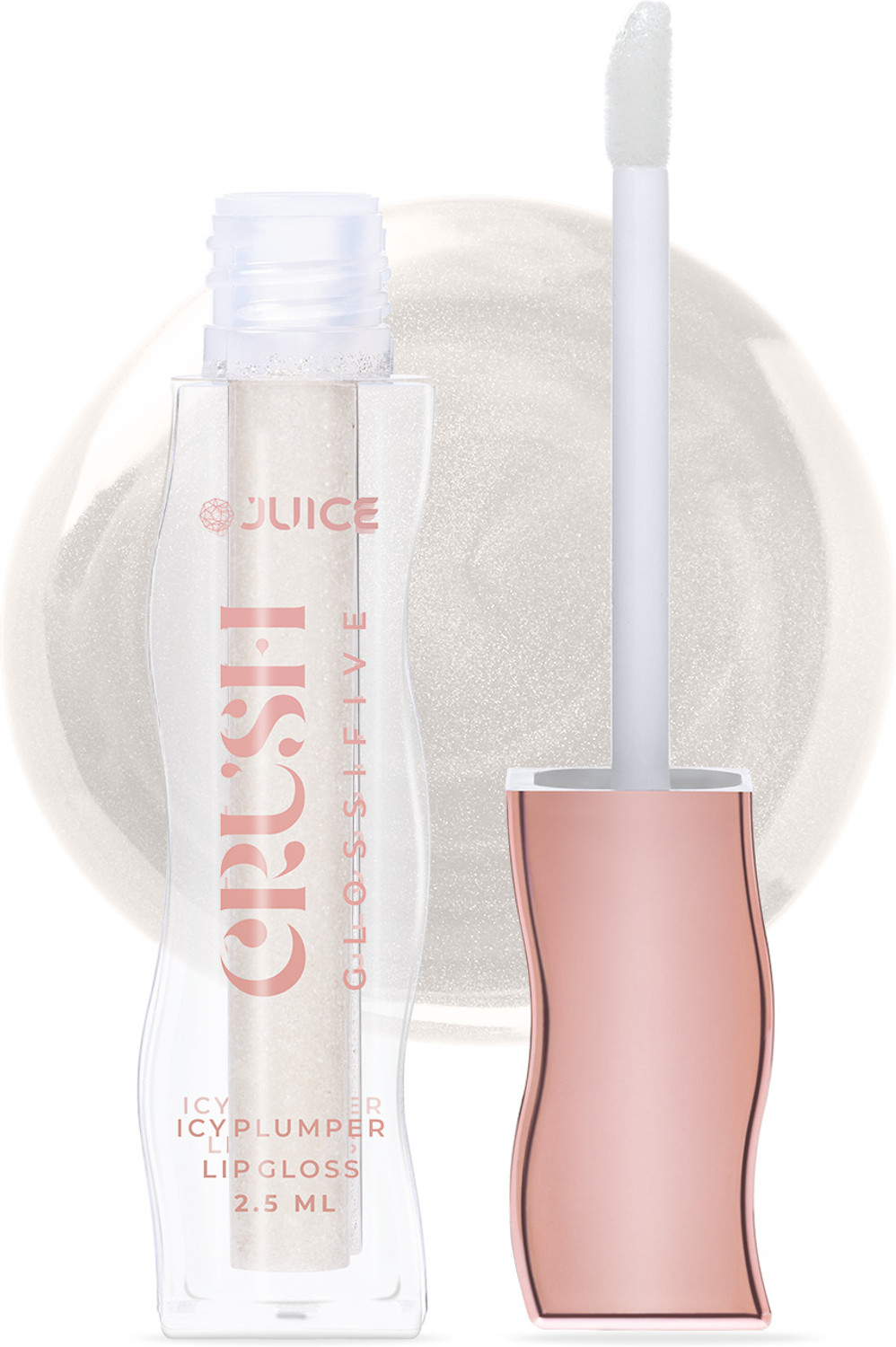 Image of SWISS BEAUTY Metallic Gloss Me Lip Gloss Non Sticky and Hydrating (6 ml, White)