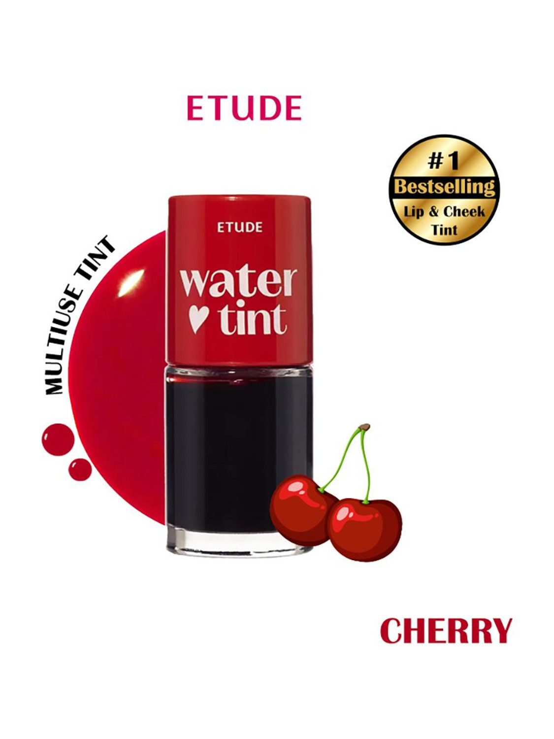 Etude Dear Darling Water Gel Lip and Cheek Tint - 02 Cherry Ade 9g - Image 6