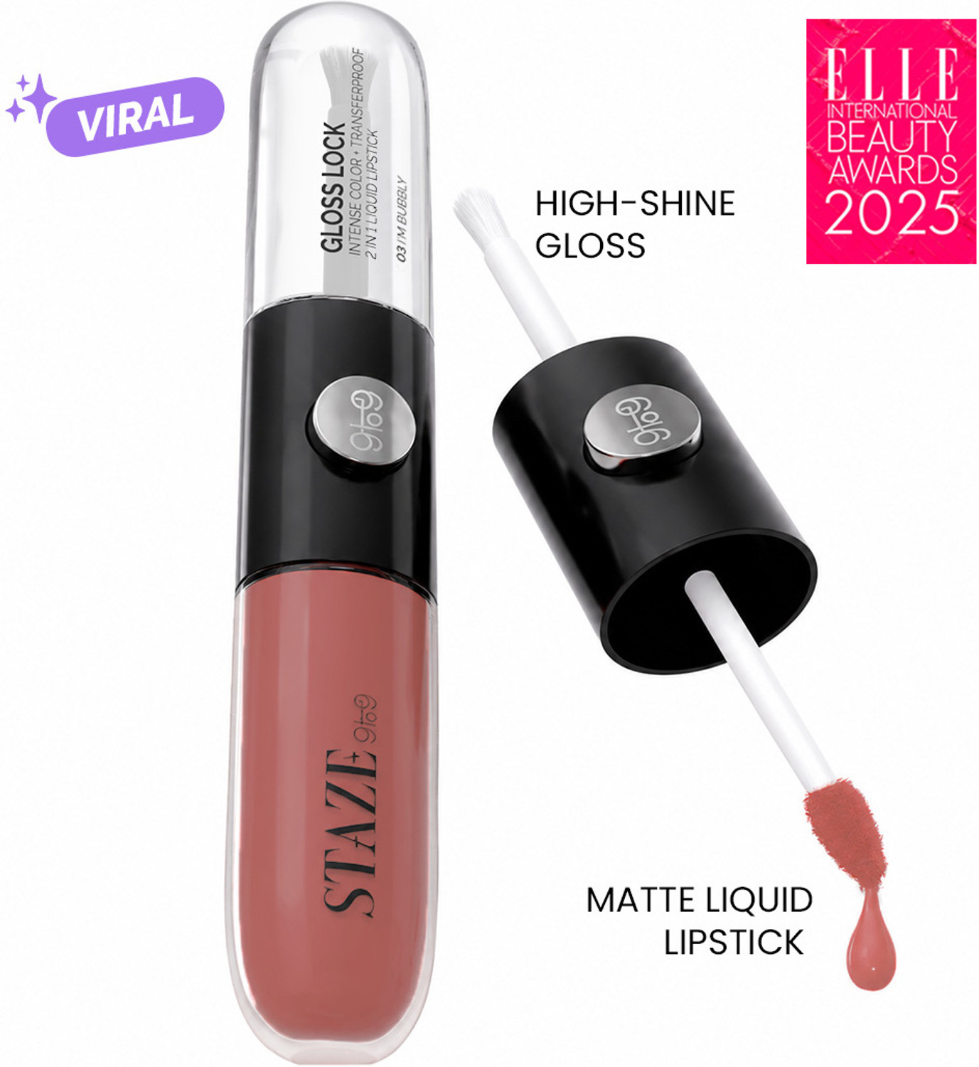 Staze Gloss Lock 2-in-1 Lipstick - Image 1
