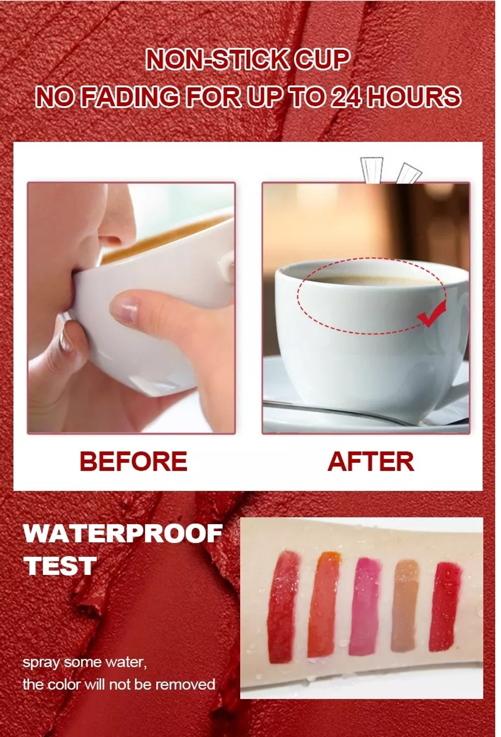 Image of NattyU Beauty Waterproof Matte Lipsticks Set Of 12 - Long Lasting - 12 Different Shades (Multicolor, 72 ml)