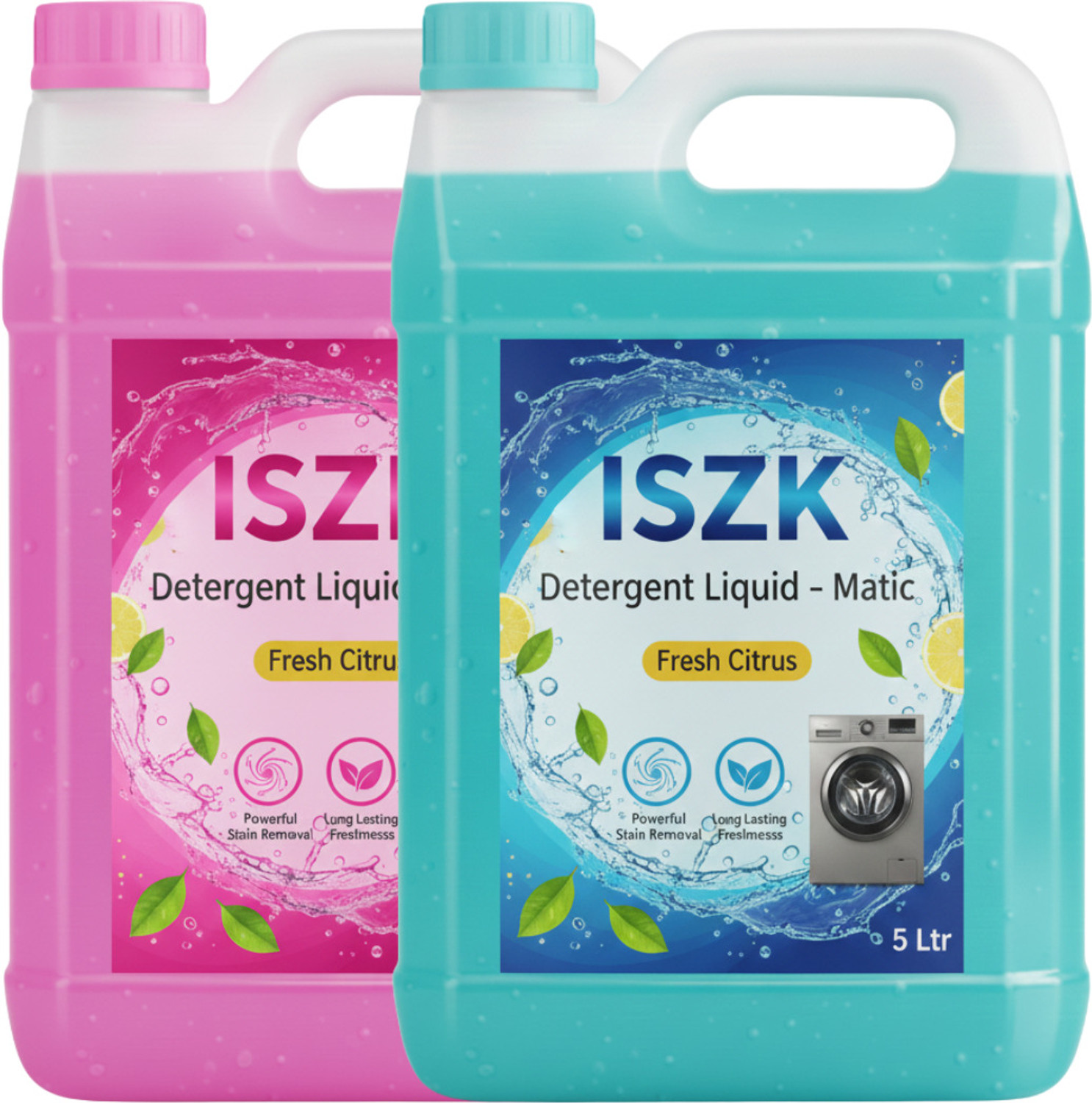 Image of vermliquids Liquid Detergent suitable for washing machine 10 ltr - for Crisp Clothes Jasmine Liquid Detergent (2 x 5000 ml)