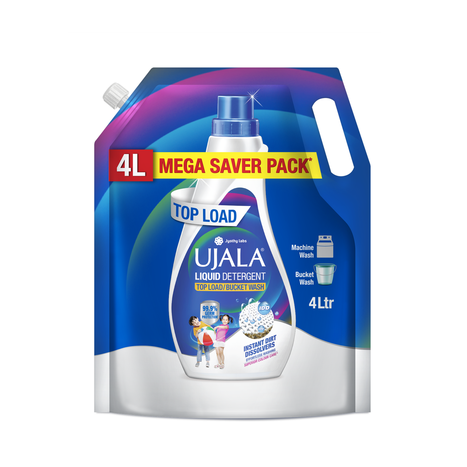 Image of ISZK Liquid Detergent 10LWorks on Both Manual & Machine Wash & Reduces Lint Formation Lavender Liquid Detergent (2 x 5000 ml)