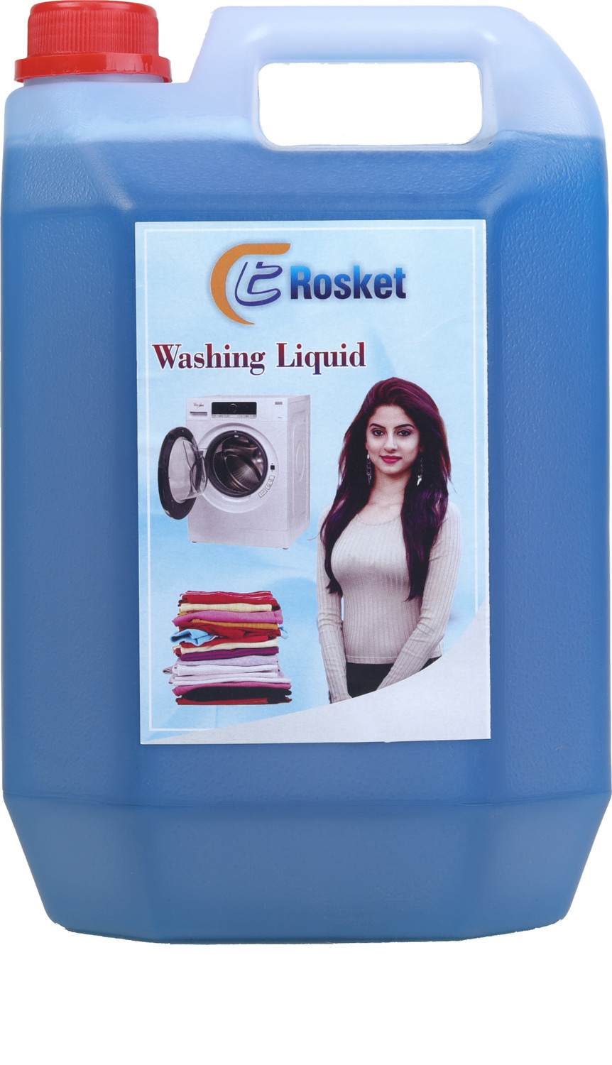 Image of EROSKET Washing machine liquid detergent top load and front load (5 ltr) 2 Multi-Fragrance Liquid Detergent (2 x 5000 ml)