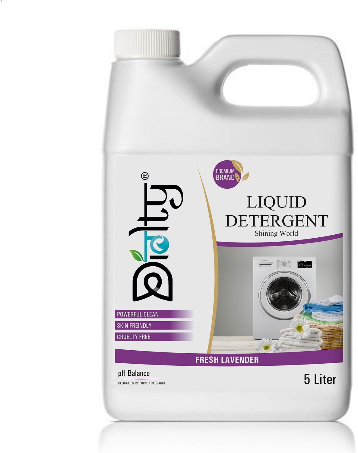 Image of Shatras Laundry Liquid Detergent For Top-Load And Front Load Machine - Lily+Lavender Lavender Liquid Detergent (2 x 5 L)