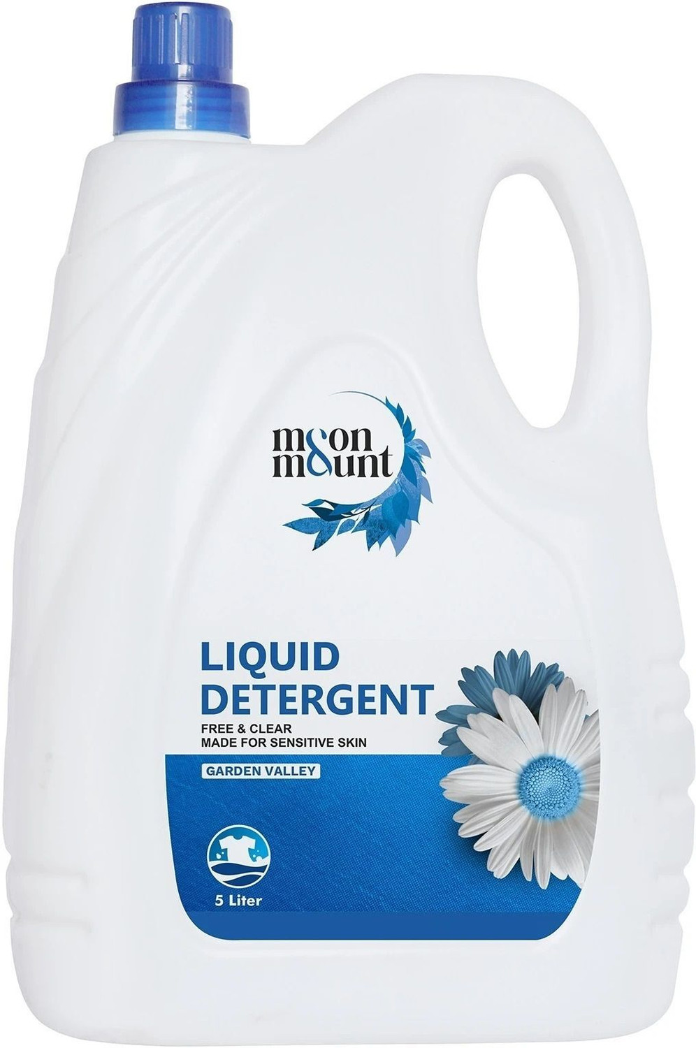 Image of Moon and Mount Liquid Detergent, Suitable Detergent for top load & front load laundry detergent Lily Liquid Detergent (2 x 3000 ml)