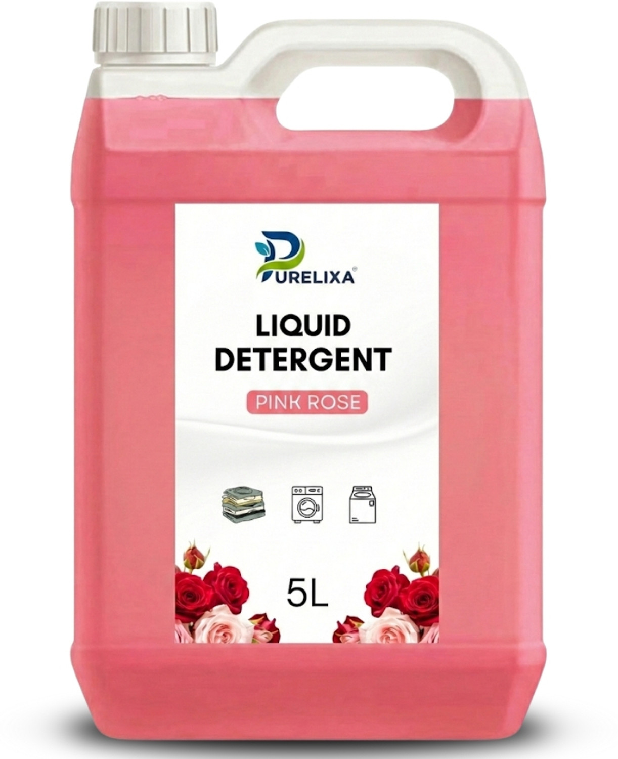 Image of vermliquids Liquid Detergent suitable for washing machine 10 ltr - for Crisp Clothes Jasmine Liquid Detergent (2 x 5000 ml)