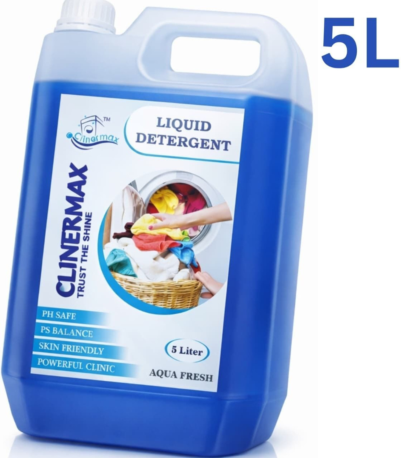 Image of Nariwash Lily & Lavender Liquid Detergent 10L | Fresh Fragrance | Machine & Hand Wash Multi-Fragrance Liquid Detergent (2 x 5 L)
