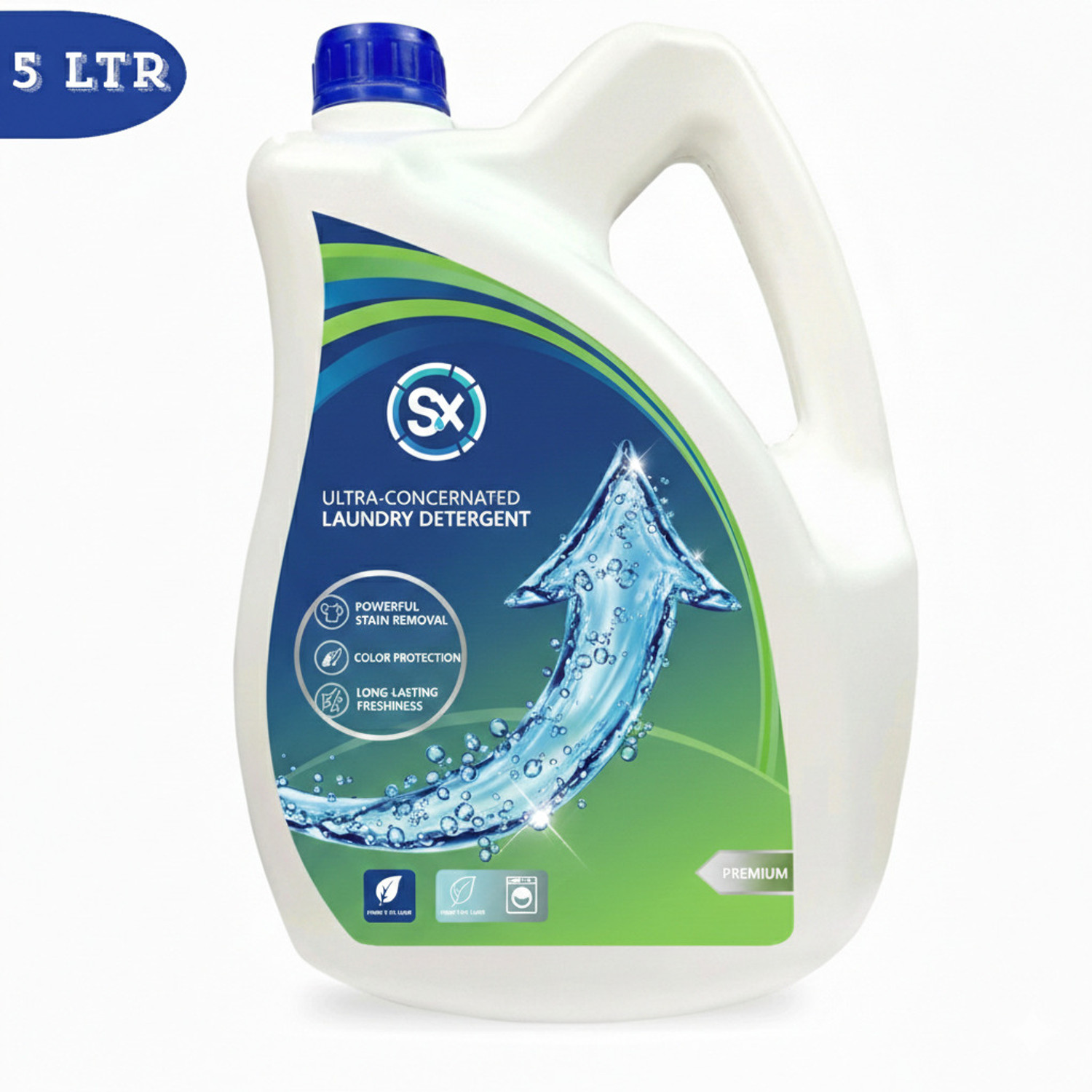 Image of FLIPORA 10LUltra Wash Liquid Detergent with Fabric Conditioner & Fragrance Aqua Liquid Detergent (2 x 5000 ml)