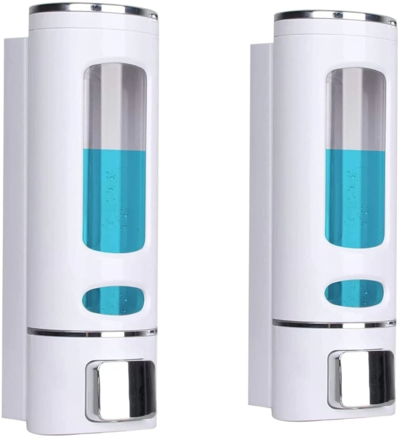 Citipro Premium quality Wall Mounted Shampoo/Liquid Soap Dispenser(Pack of 2) 0.4 L Liquid, Shampoo, Gel, Foam, Lotion, Sanitizer Stand, Conditioner, Soap Dispenser (White, White) - Image 1