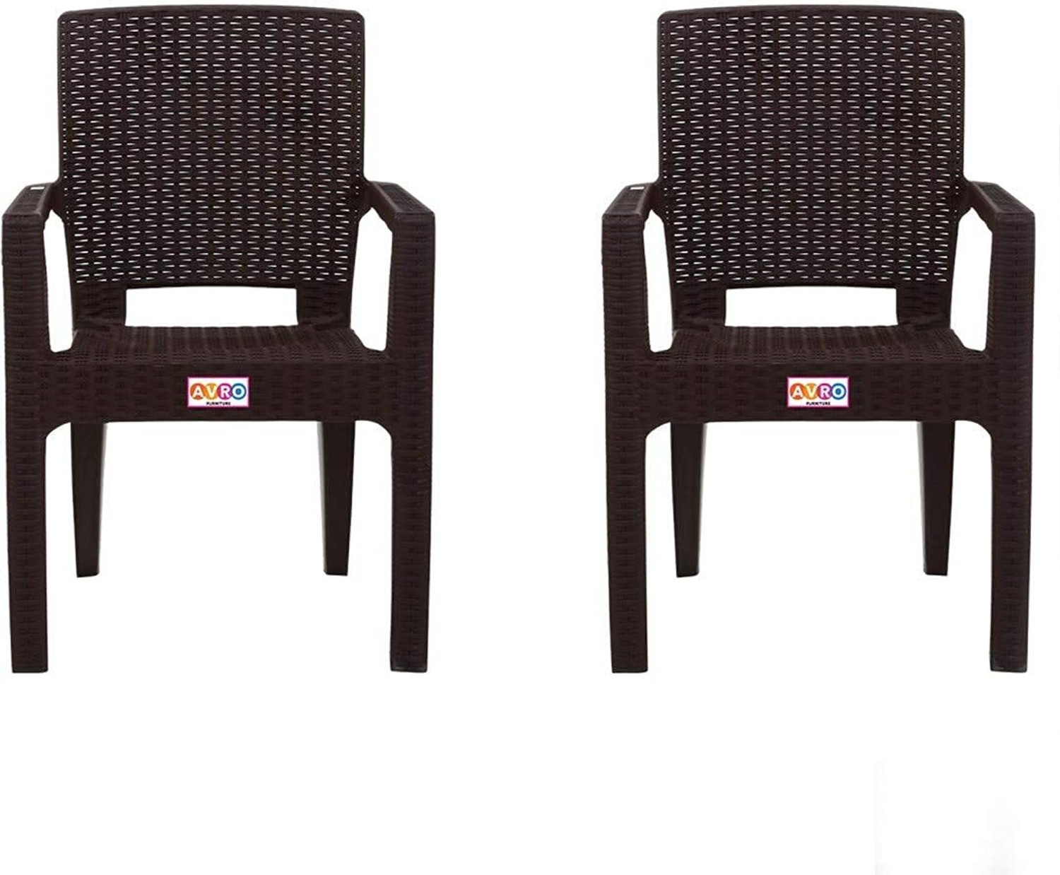 Image of AVRO furniture Platinum Heavy Duty Relaxing Chair for Living Room Home Garden Office Plastic Living Room Chair (Finish Color - Brown, Pre-assembled)