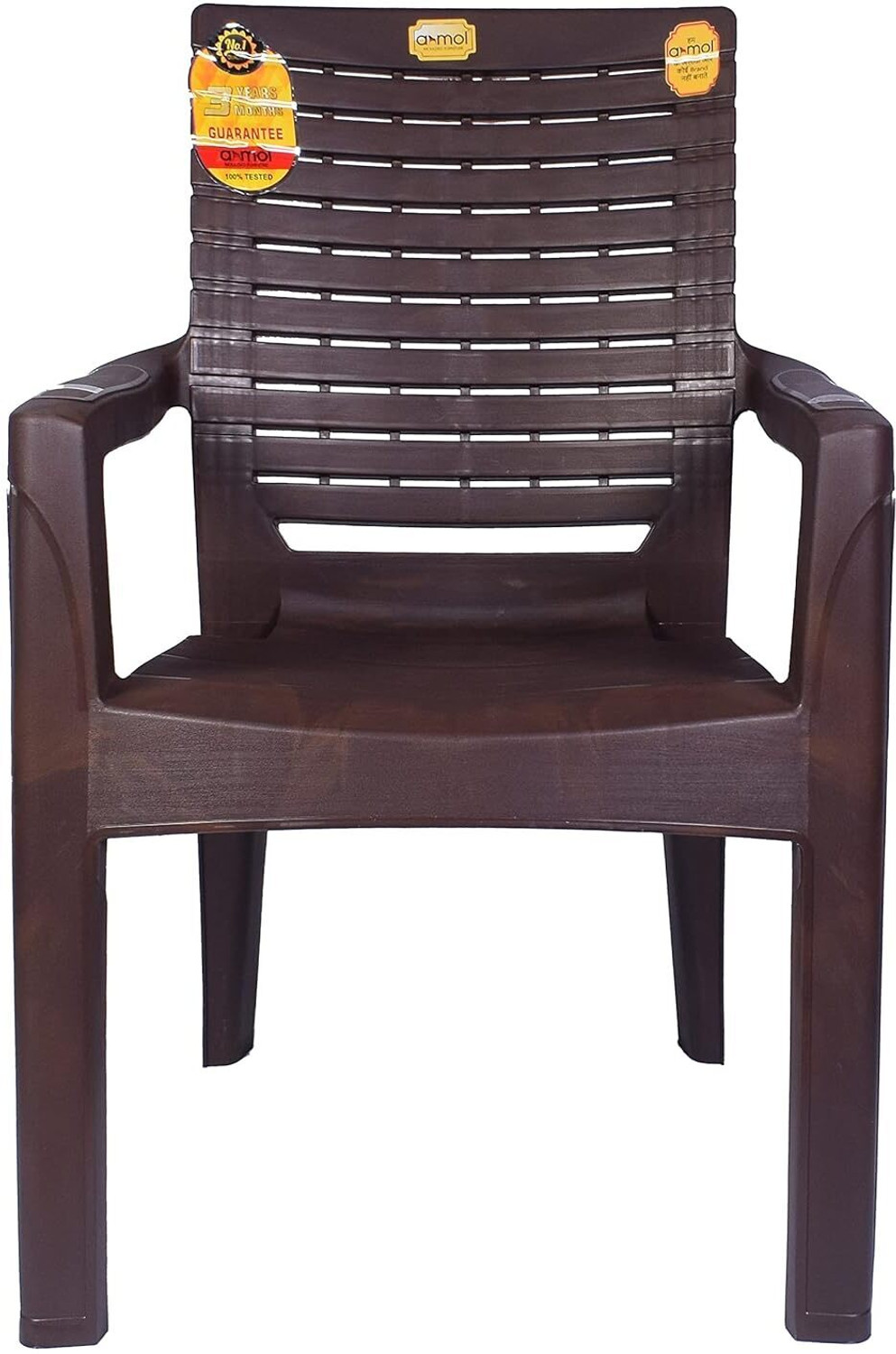Image of COMFORT Creation Gold Model heritage ortho with high back heavy duty mould Plastic Living Room Chair (Finish Color - Brown, Pre-assembled)