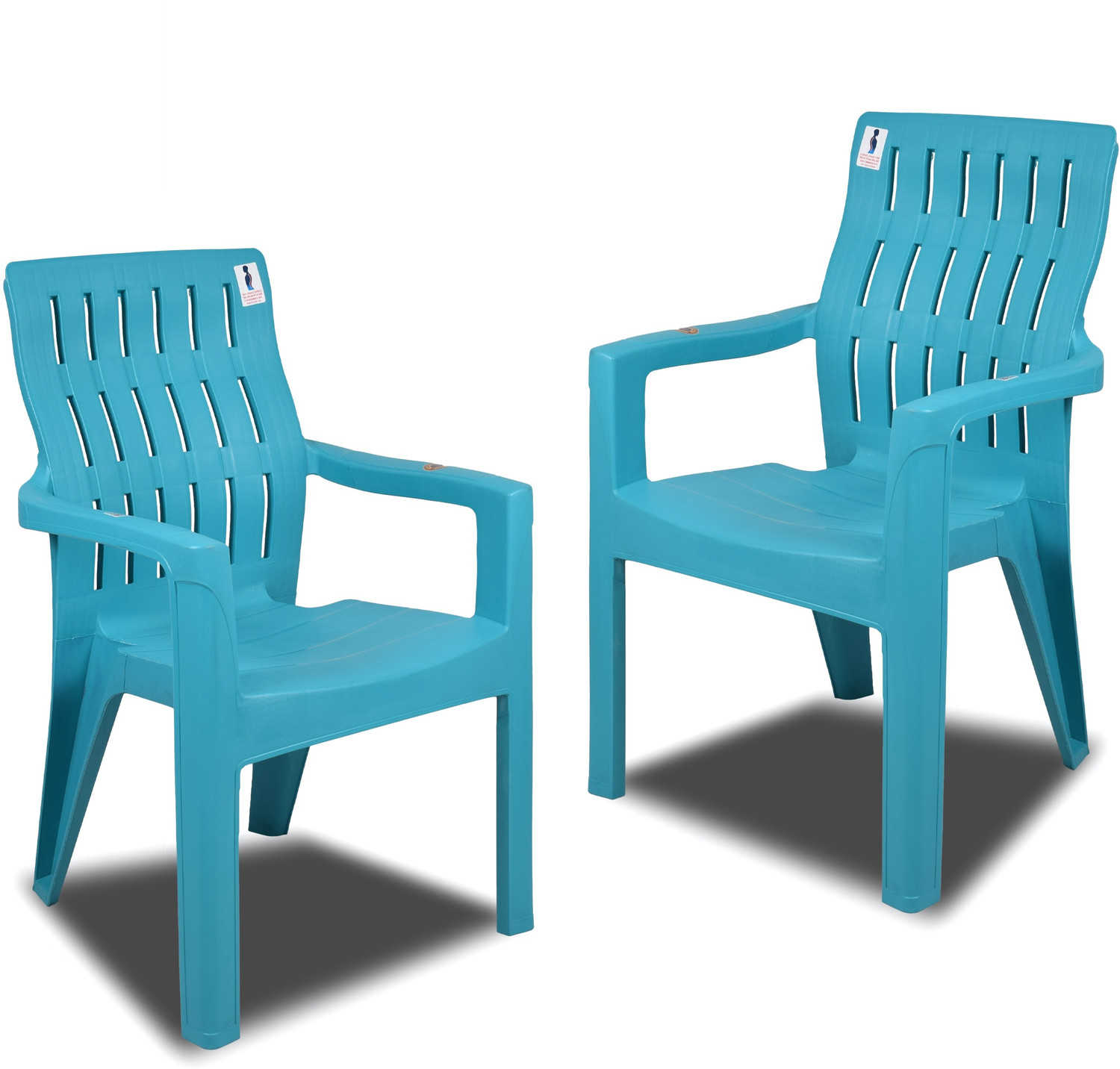 Image of COMFORT Creation Oxy Plastic Chair for Home /Glossy Finish Chair for Office /Dining Room, Kitchen Plastic Outdoor Chair (Metalic Green, Pre-assembled)