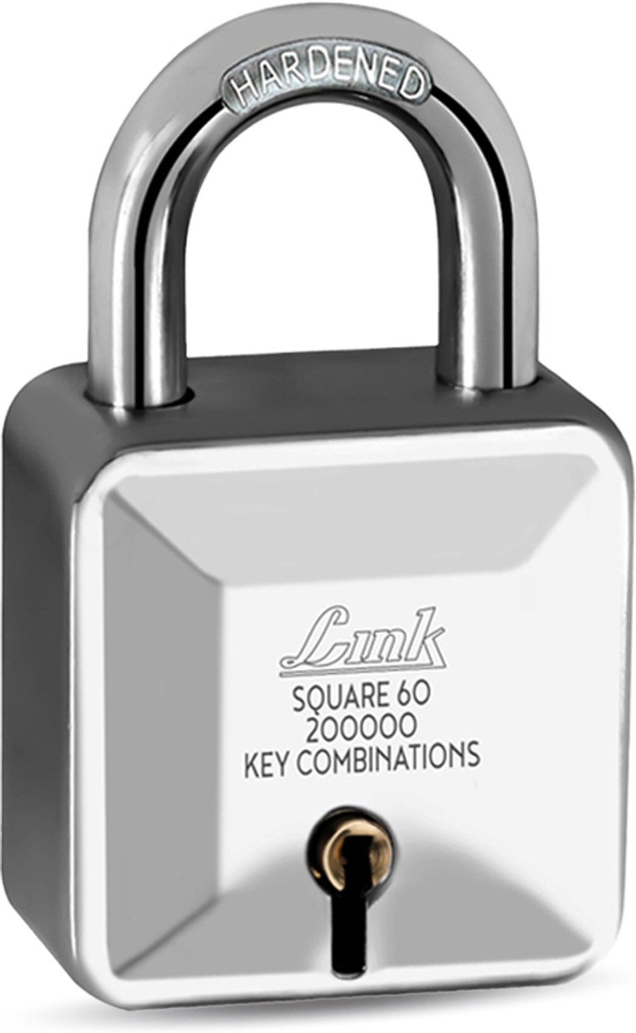 Image of Daxen Great 68 mm 9 Lever Push Padlock (Silver)
