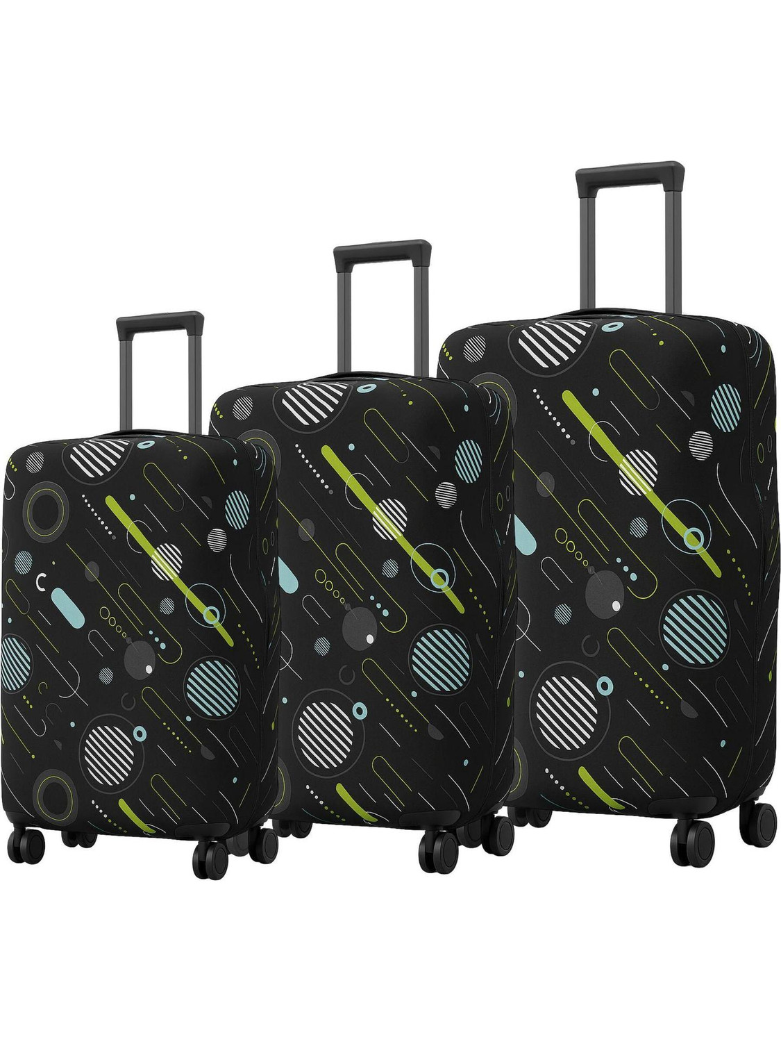 AMPEREUS Geometric Printed Luggage Cover 20 - Image 1