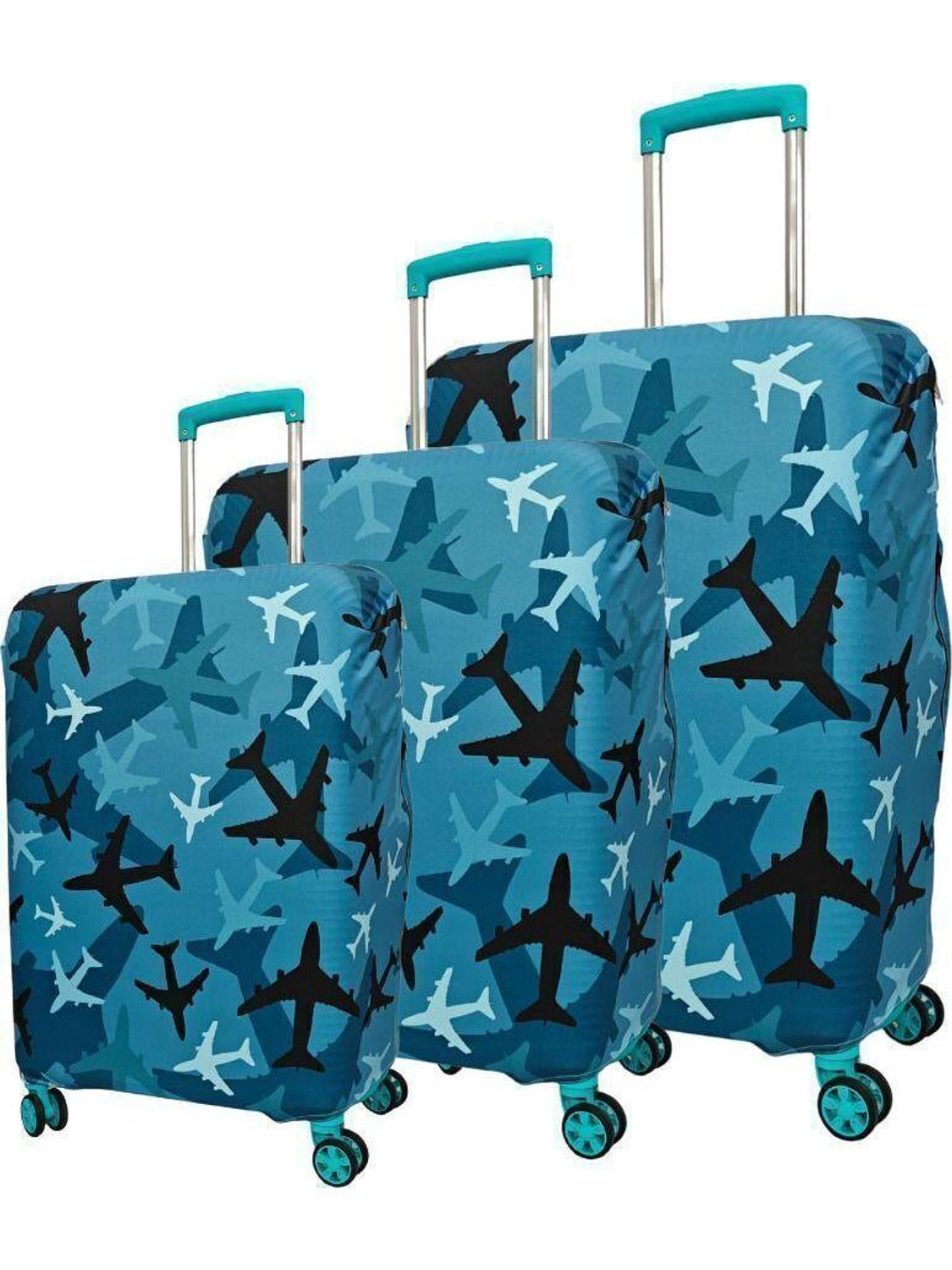 TRENDGROWW Multi Plane Theme Trolley Bag Cover - Image 1