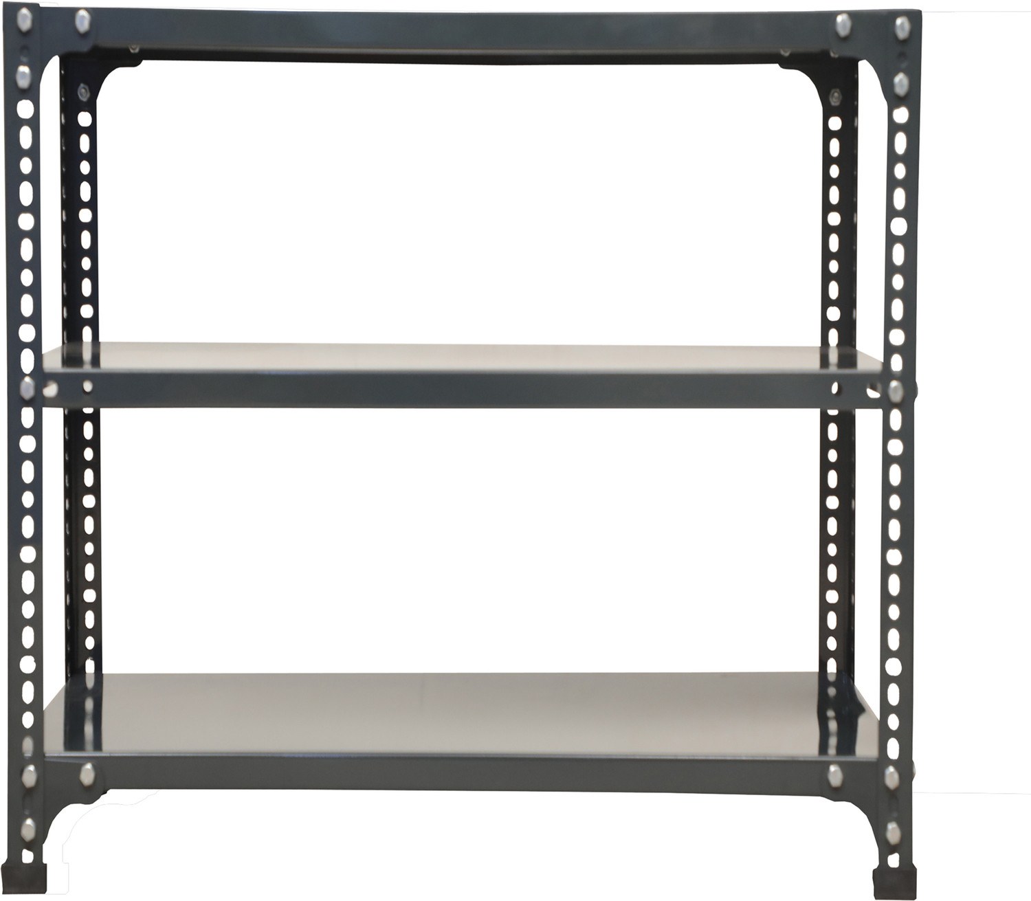 Image of Metalgrid Metal Storage Rack-5FT-20 Gauge,20 Gauge Shelf & 16 Gauge Angle-H5FT x L46 x W12 Luggage Rack