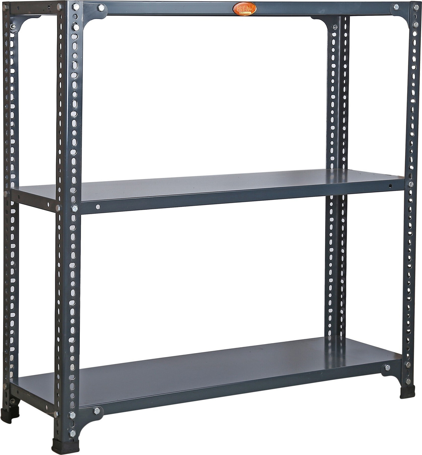 Image of Metalgrid Metal Storage Rack-5FT-20 Gauge,20 Gauge Shelf & 16 Gauge Angle-H5FT x L46 x W12 Luggage Rack