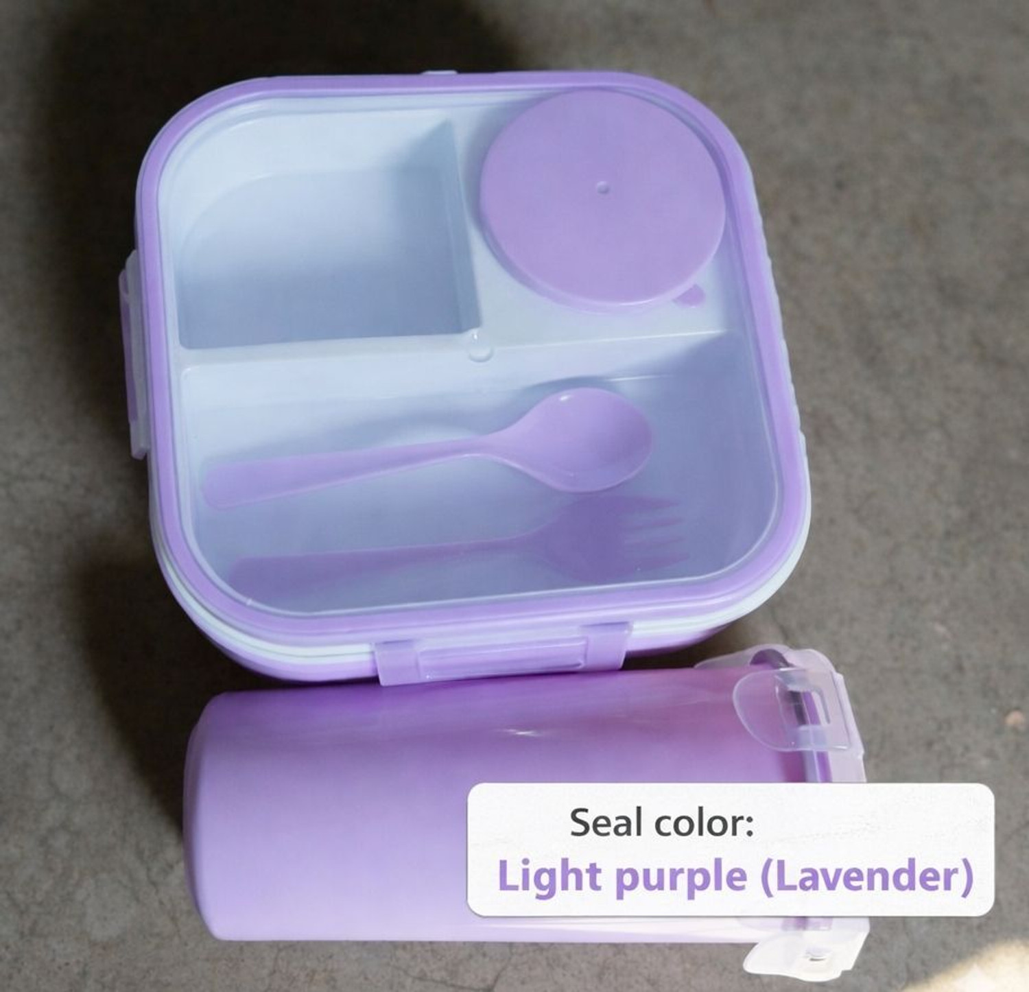 Image of HELLDRA Hsn4 4 Containers Plastic School Lunch Box (1000 ml)
