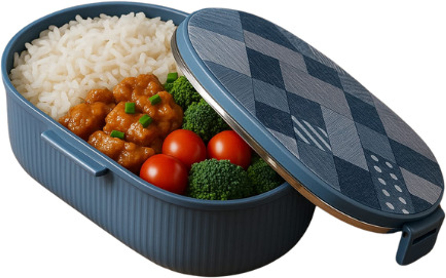 Image of ABC Shine Stainless Steel Airtight Leak-Proof Lunch Box for Office, School, Picnic 2 Containers Stainless Steel Office Lunch Box (800 ml)