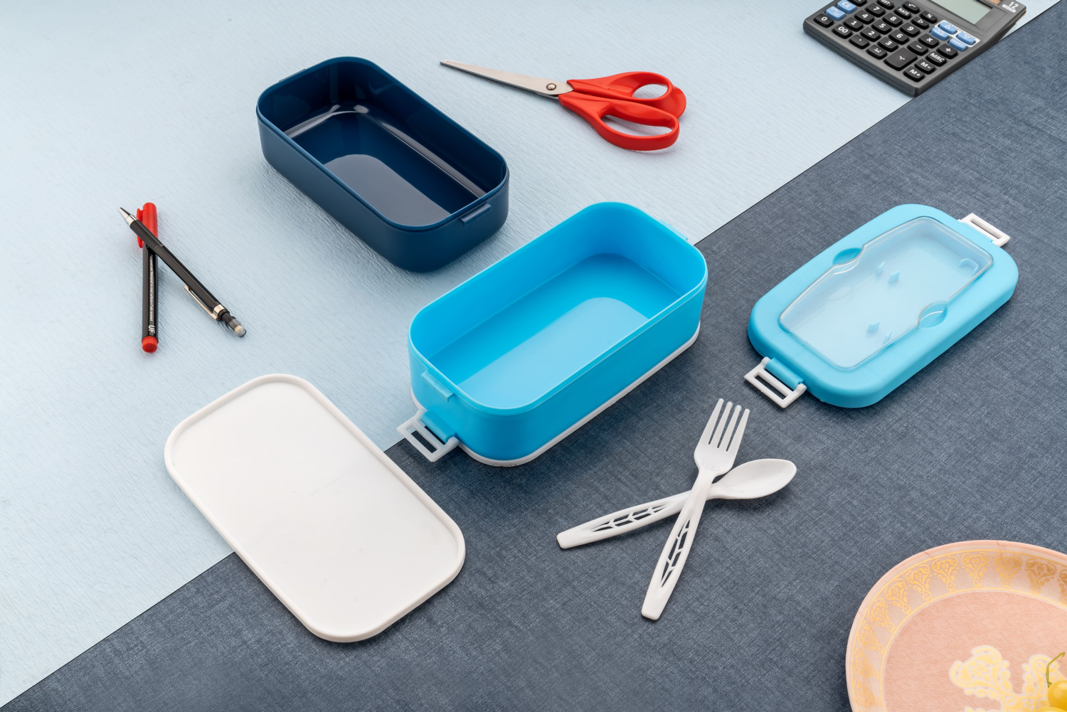Image of STABILIX Banto box 2 compartment 2 Containers Plastic Office Lunch Box (1000 ml)