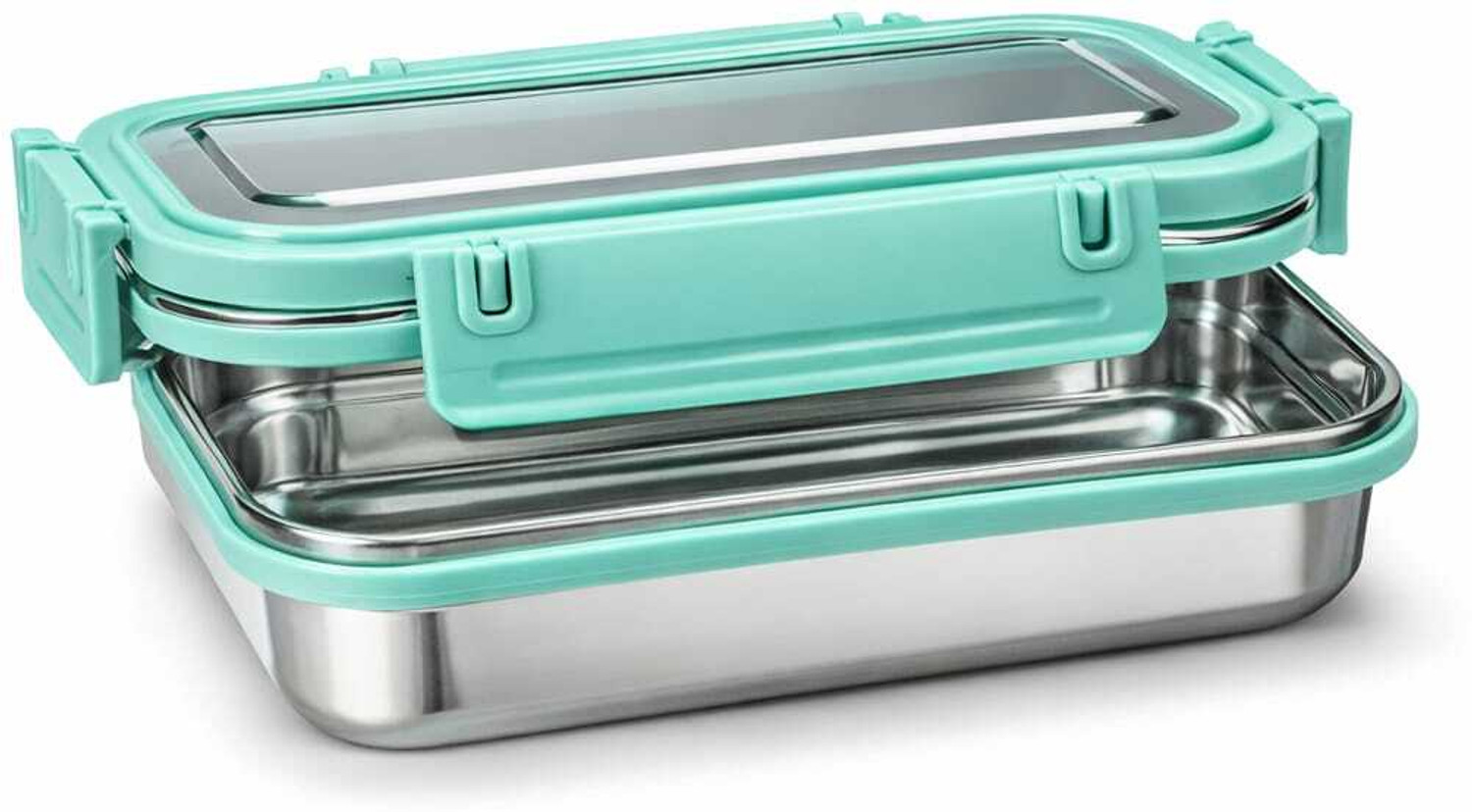 Image of Max Senso Bonnie Insulated Steel Lunch Box for Kids Lunch Box for School & Office. 2 Containers Stainless Steel, Plastic School Lunch Box (1050 ml, Microwave Safe)