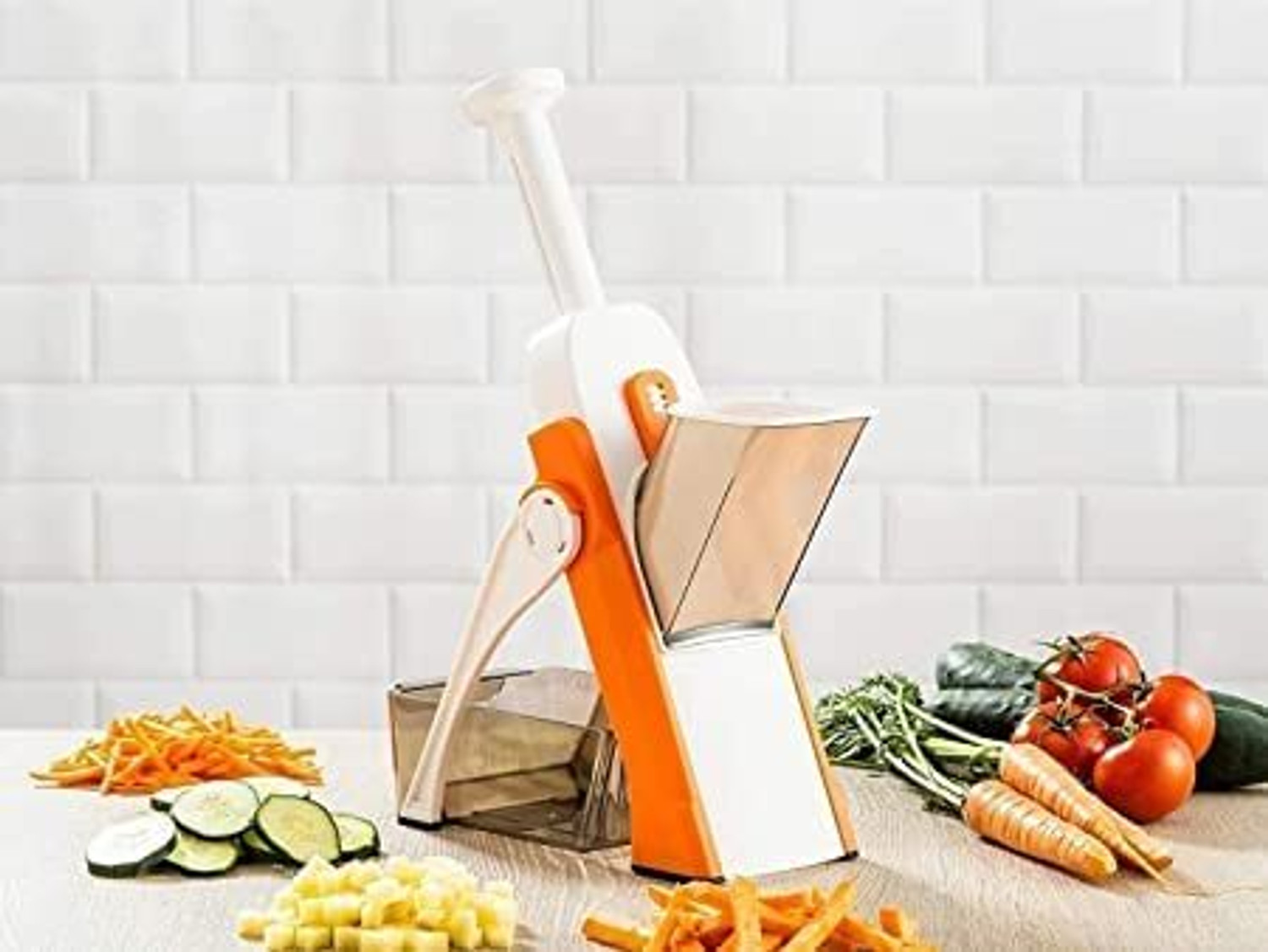 Image of Laksh Premium Quality Vegetable Chopper with 6 Sharp Stainless Steel Blades - Vegetable & Fruit Chopper (1 Chopper)