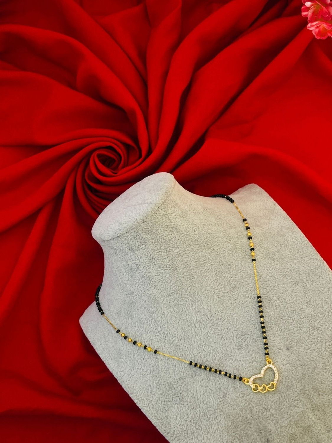 Rivora Gold Mangalsutra Short Chain - Image 5