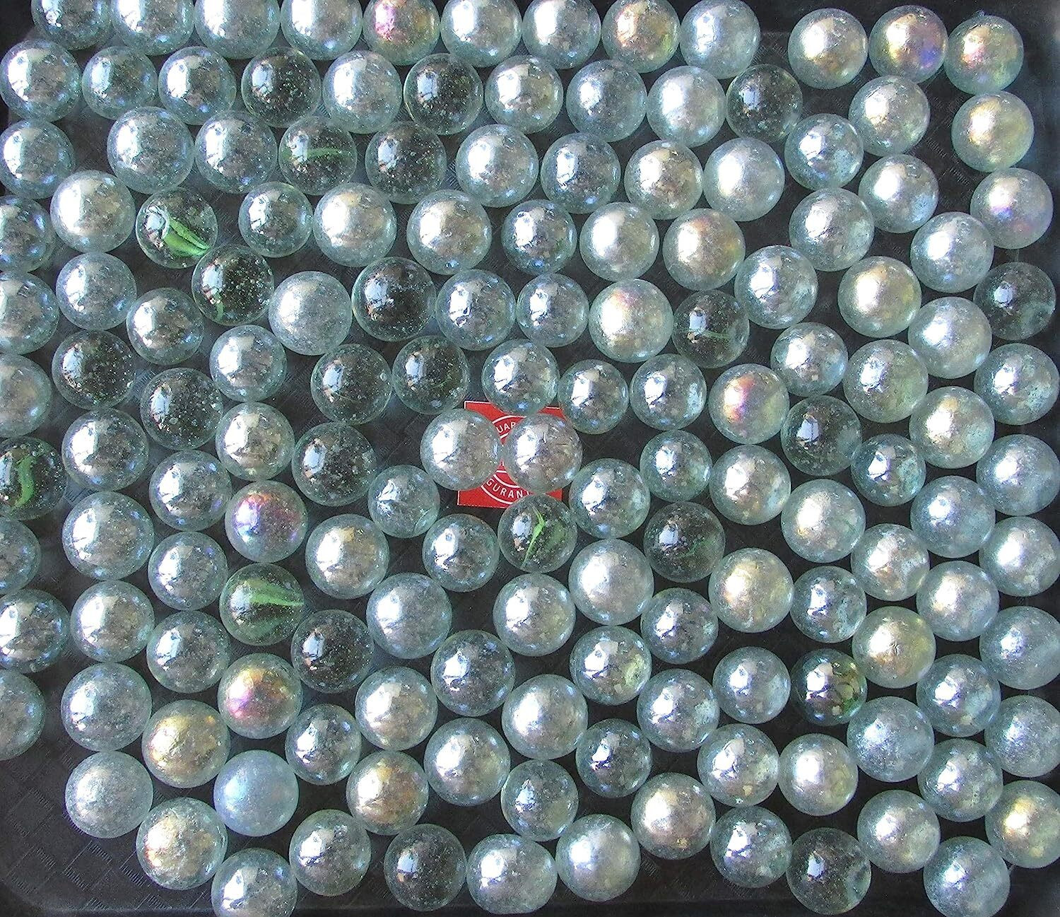 Image of imtion ( Pack of 100 Pcs Glass Marble Kanche for Decoration & Kids Playing Kanche / goli Glass Marbels with Shooter Unique Kanche Marble (Marble kanche) Marble Goti