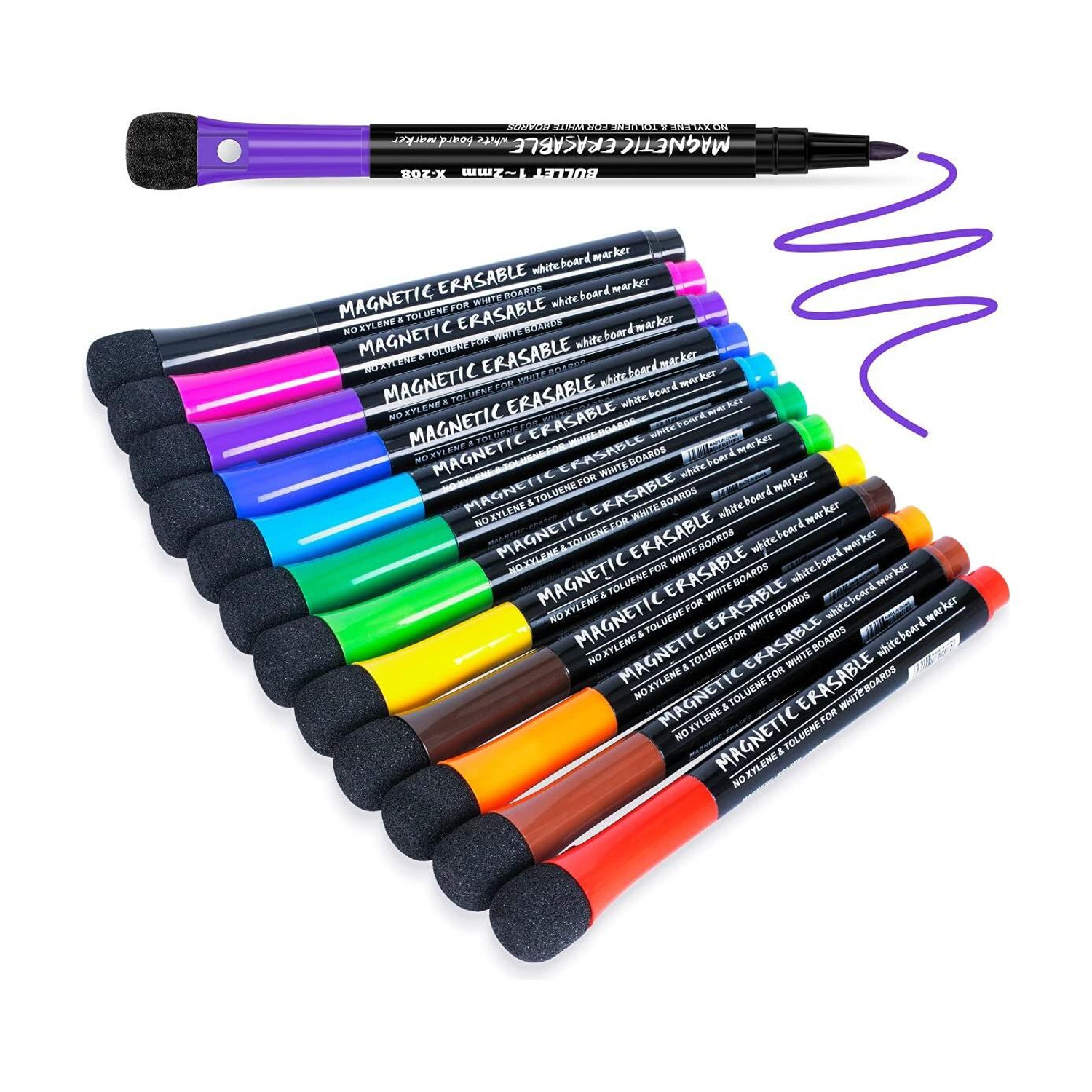 Image of JITAHARAY 12 pcs Magnetic Whiteboard (Set of 12, Multicolor)