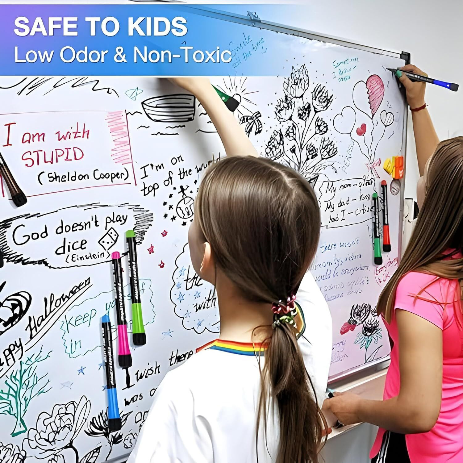 Image of JITAHARAY 12 pcs Magnetic Whiteboard (Set of 12, Multicolor)
