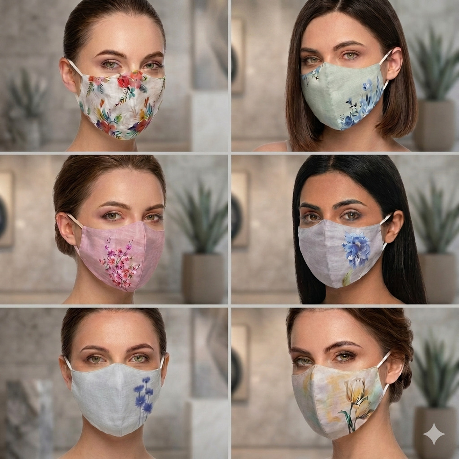 Image of Tri-Activ 6 Layer Protective Mask, PM2.5 / N95 Tested as per NIOSH standard, Anti-Virus Coating, 99.5% Filtration Efficiency, Adjustable Nose Clip, Reusable Cloth Mask With Melt Blown Fabric Layer (Black, Free Size, Pack of 4)