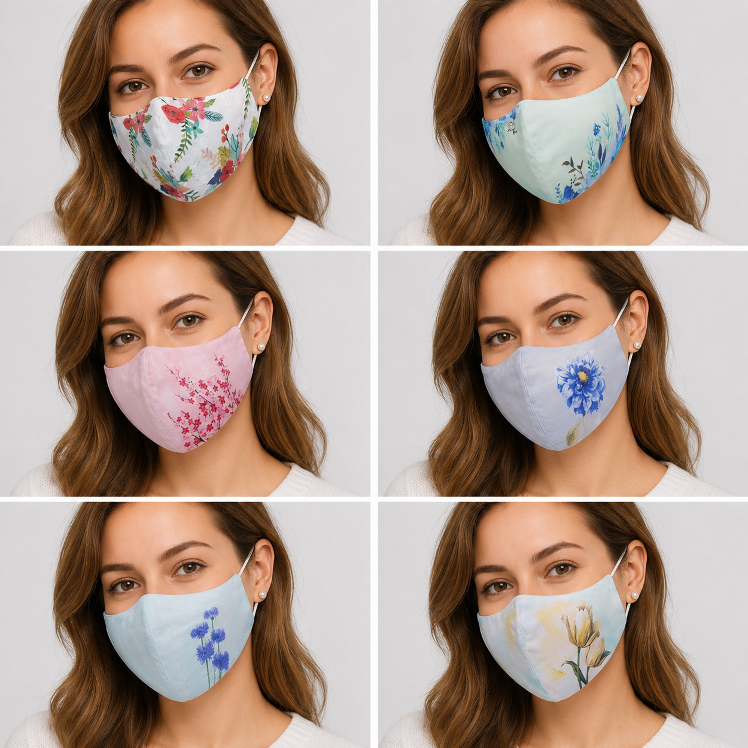 Image of Corosafe Anti-Pollution Masks With Adjustable Earloop Cotton Mask for Men & Women Cloth Mask With Melt Blown Fabric Layer (Black, Free Size, Pack of 6, 4 Ply)