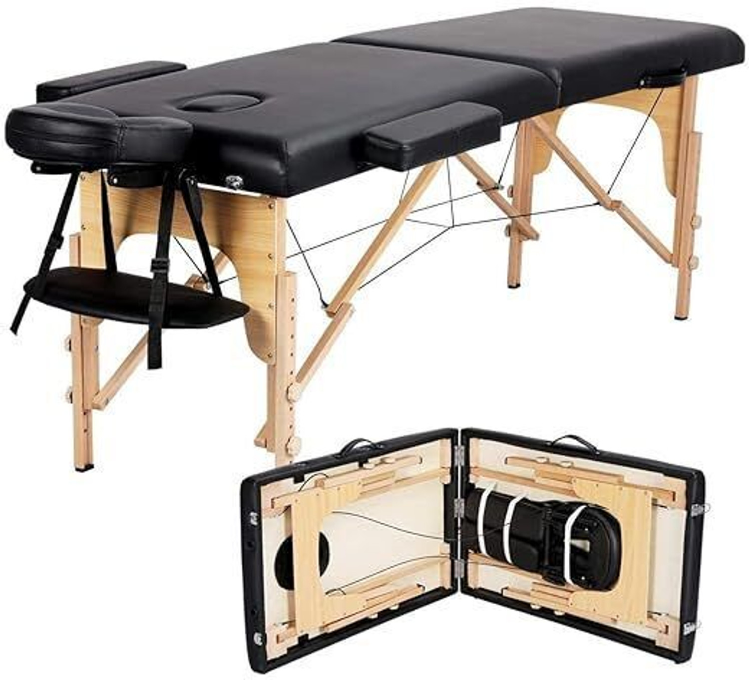 welocity Professional 2 Section Foldable Massage Bed - Image 1