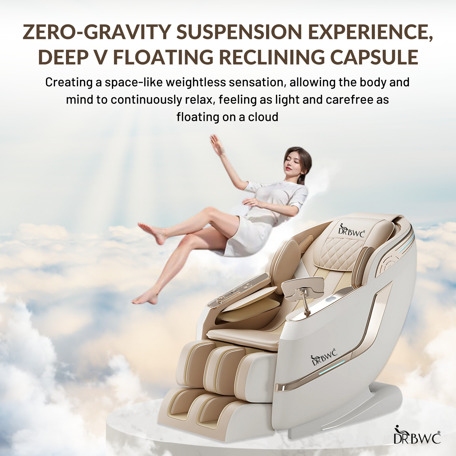 Image of Dr. BWC 4D Zero Gravity Massage Chair For Stress, Pain Relief Electric Massage Chair Massage Chair