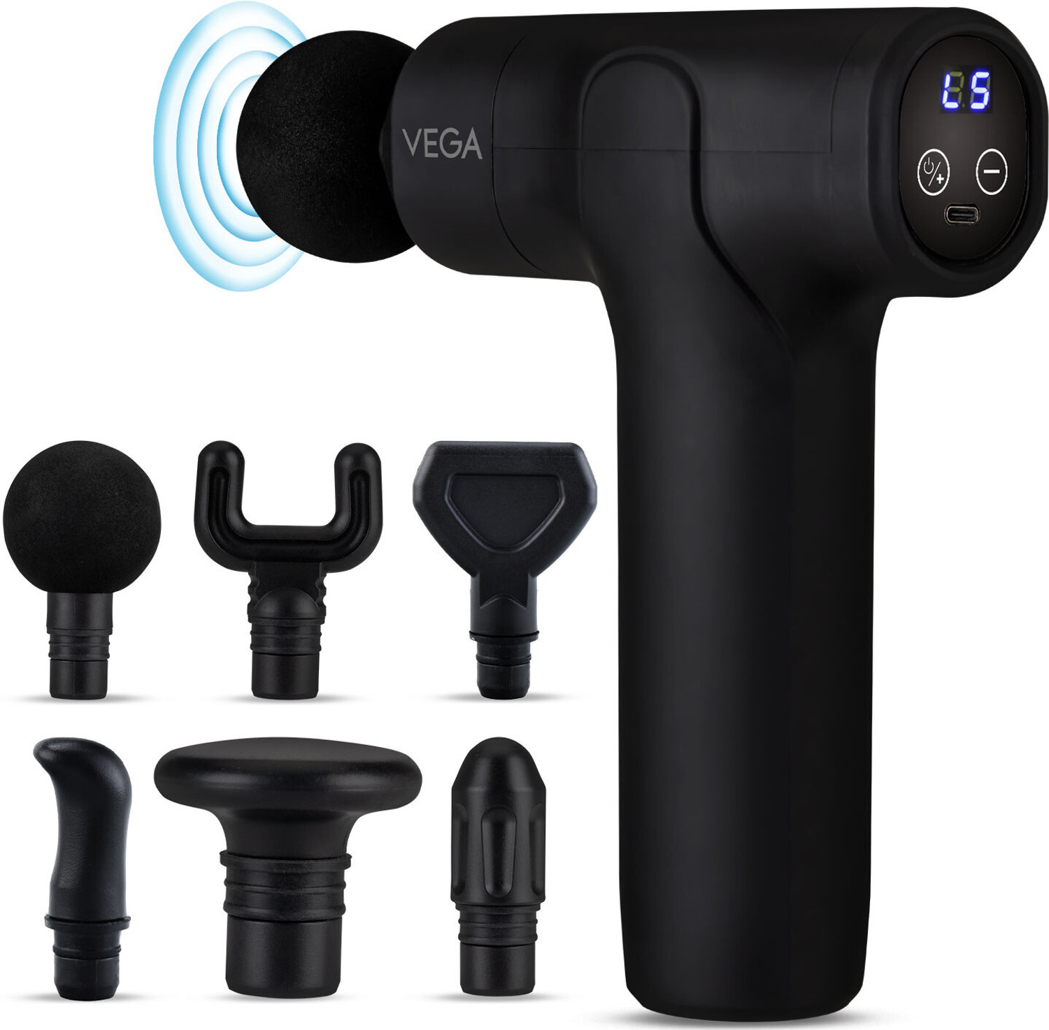 VEGA VHMG-01 Hand Massage Gun with MET (Muscle Ease Therapy) for Body Pain Relief Massager
