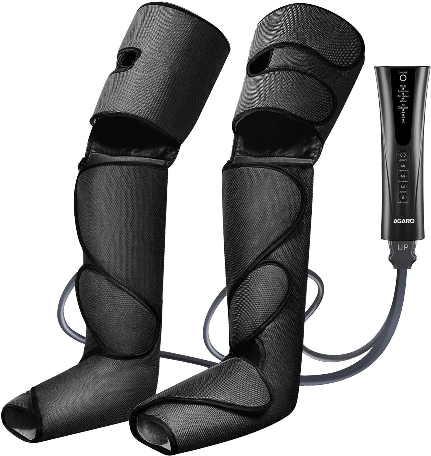 Image of RLN RENPHO RP-ALM070H Corded Electric Leg Massager Air Compression for Circulation Calf Massager (Grey)
