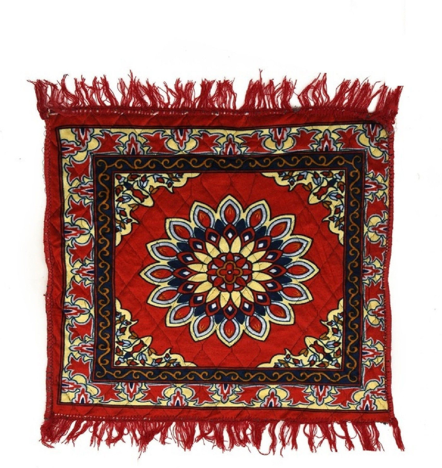 Image of THADESAR Velvet Prayer Mat (Multicolor, Pack of 5, Medium)
