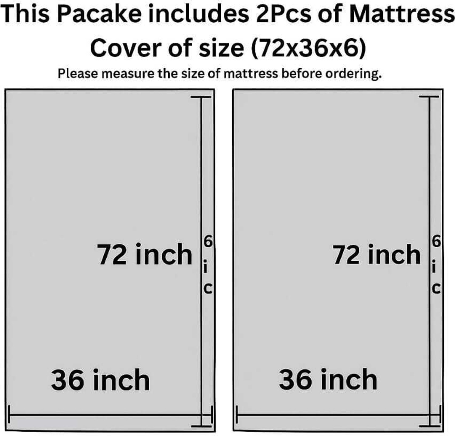 Image of FLORAHANDLOOM Double Size Zippered Cotton Breathable Mattress Cover (182 cm x 91 cm, Red)