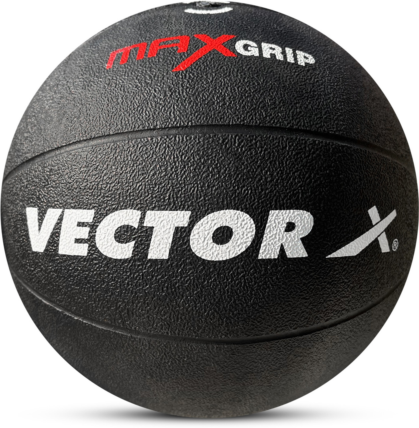 Image of VECTOR X 8 kg Premium Rubber MedicineBall #JustHere Medicine Ball (Weight: 8 kg, Black)