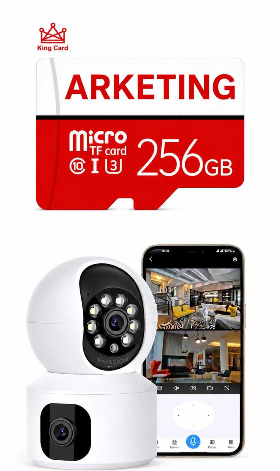 Image of ARKETING Q3 /A1 U3 512 GB TF Card Class 10 120 MB /s Memory Card Compatible with Camera, Computer, Gaming Console, Mobile, Tablet