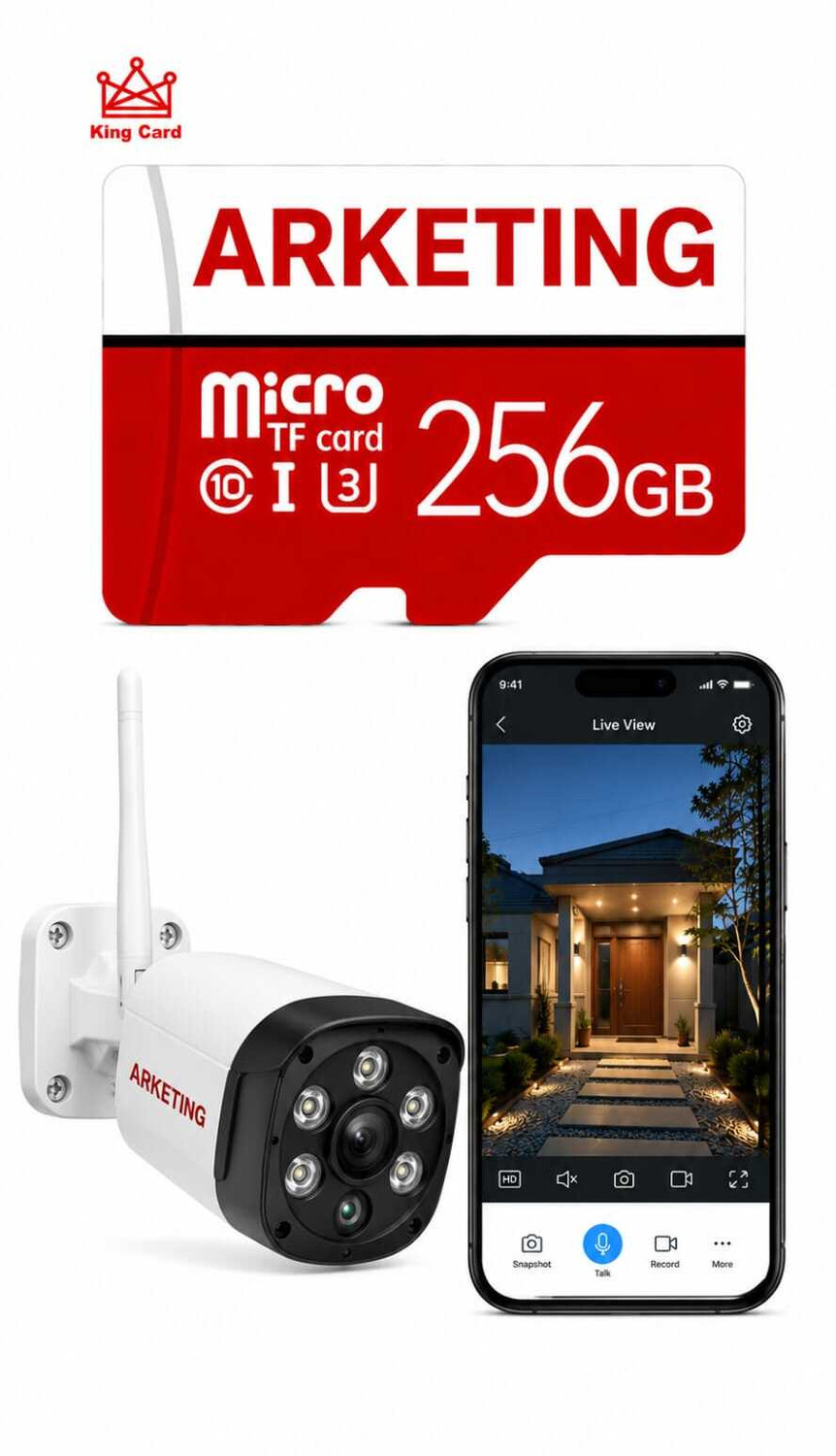 Image of ARKETING Q3 /A1 U3 512 GB TF Card Class 10 120 MB /s Memory Card Compatible with Camera, Computer, Gaming Console, Mobile, Tablet