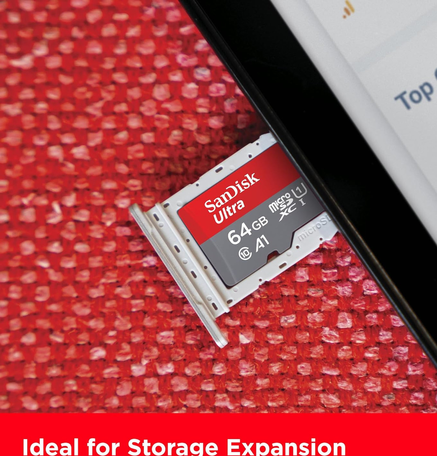 Image of bkn AUTHENTIC SanDisk Ultra 64GB microSDXC UHS-I, 140MB /s R, Memory Card, class 10, for Smartphones, Action Cams and Drones -NEW ULTRA 64 GB MicroSD Card Class 10 140 MB /s Memory Card Compatible with Camera, Mobile, Tablet