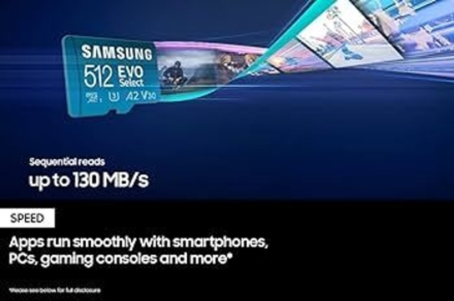 Image of SAMSUNG MV-MC512SA /IN EVO Plus 512 GB MicroSDXC Class 10 160 MB /s Memory Card Compatible with Camera, Computer, Gaming Console, Mobile, Tablet (With Adapter) EVO Plus 512 GB MicroSDXC Class 10 160 MB /s Memory Card Compatible with Camera, Computer, Gaming Console, Mobile, Tablet (With Adapter) EVO 512 GB MicroSDXC Class 10 162 MB /s Memory Card Compatible with Camera, Computer, Gaming Console, Mobile, Tablet (With Adapter)