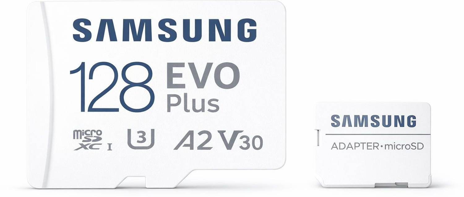 Image of SAMSUNG A1 EVO Plus 128 GB MicroSDXC Class 10 160 MB /s Memory Card Compatible with Camera, Computer, Gaming Console, Mobile, Tablet (With Adapter)