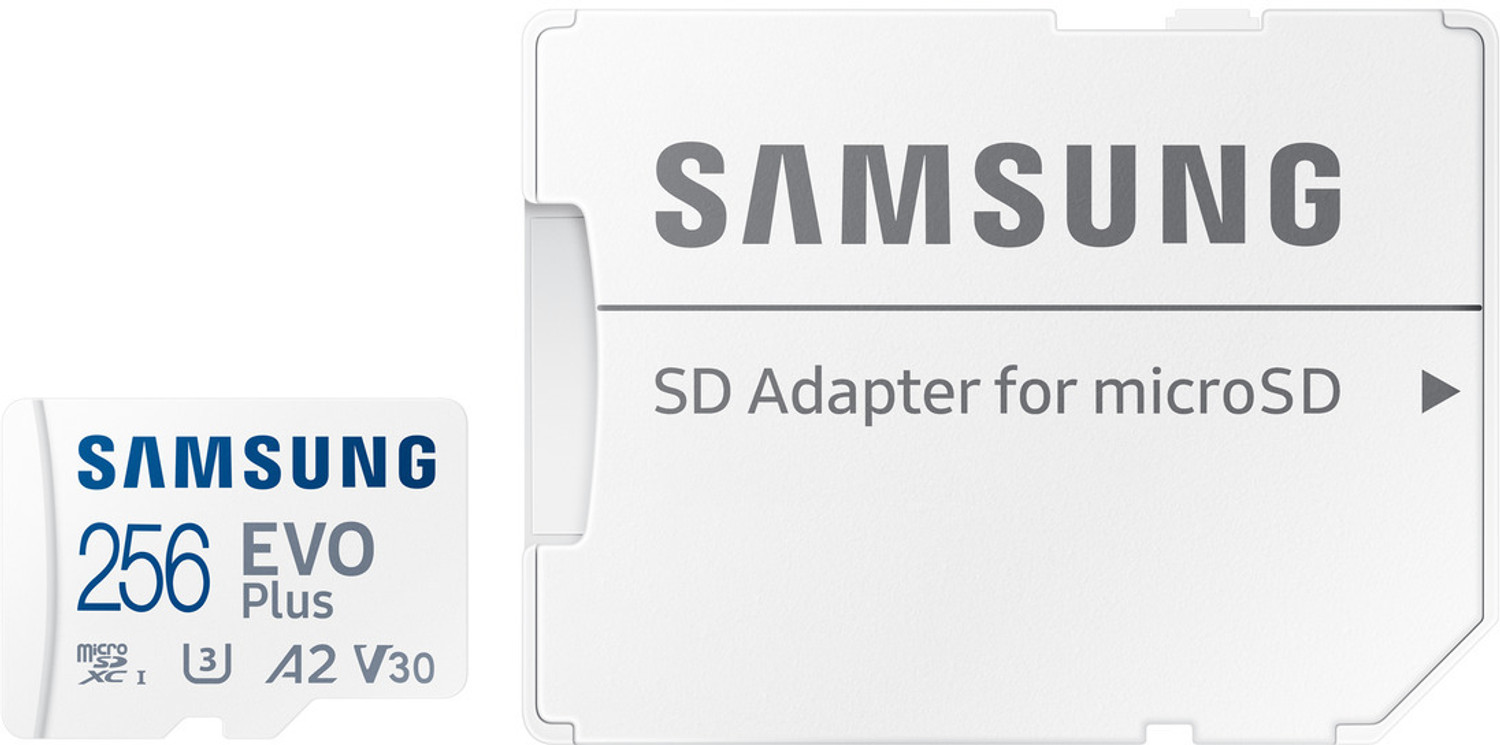 Image of SAMSUNG Fast Read EVO Plus 256 GB MicroSDXC Class 10 160 MB /s Memory Card Compatible with Camera, Computer, Gaming Console, Mobile, Tablet
