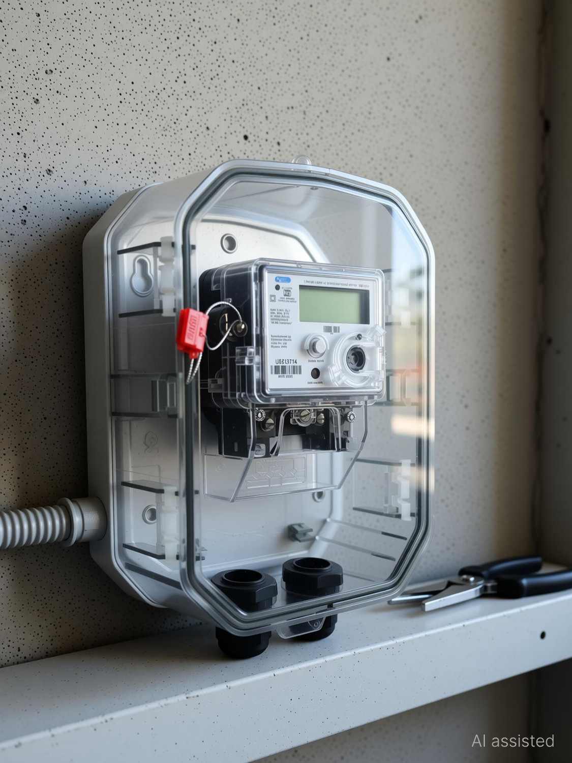 Image of L&T Single Phase LCD Sub Meter Metal Electrical Box