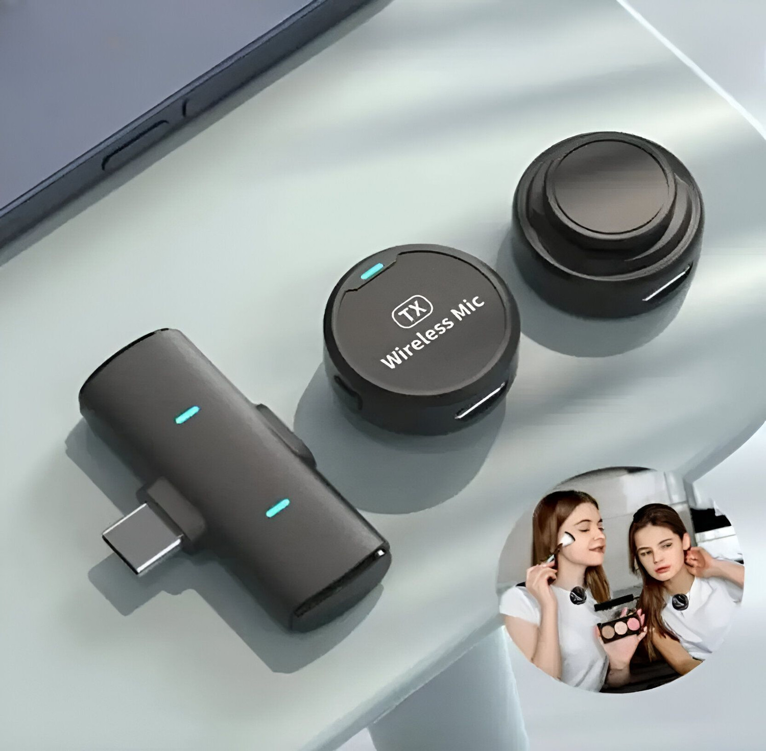 Image of FITRIC TX Magnetic Wireless Microphone with Noise Reduction Mic for Mobile Recording Microphone