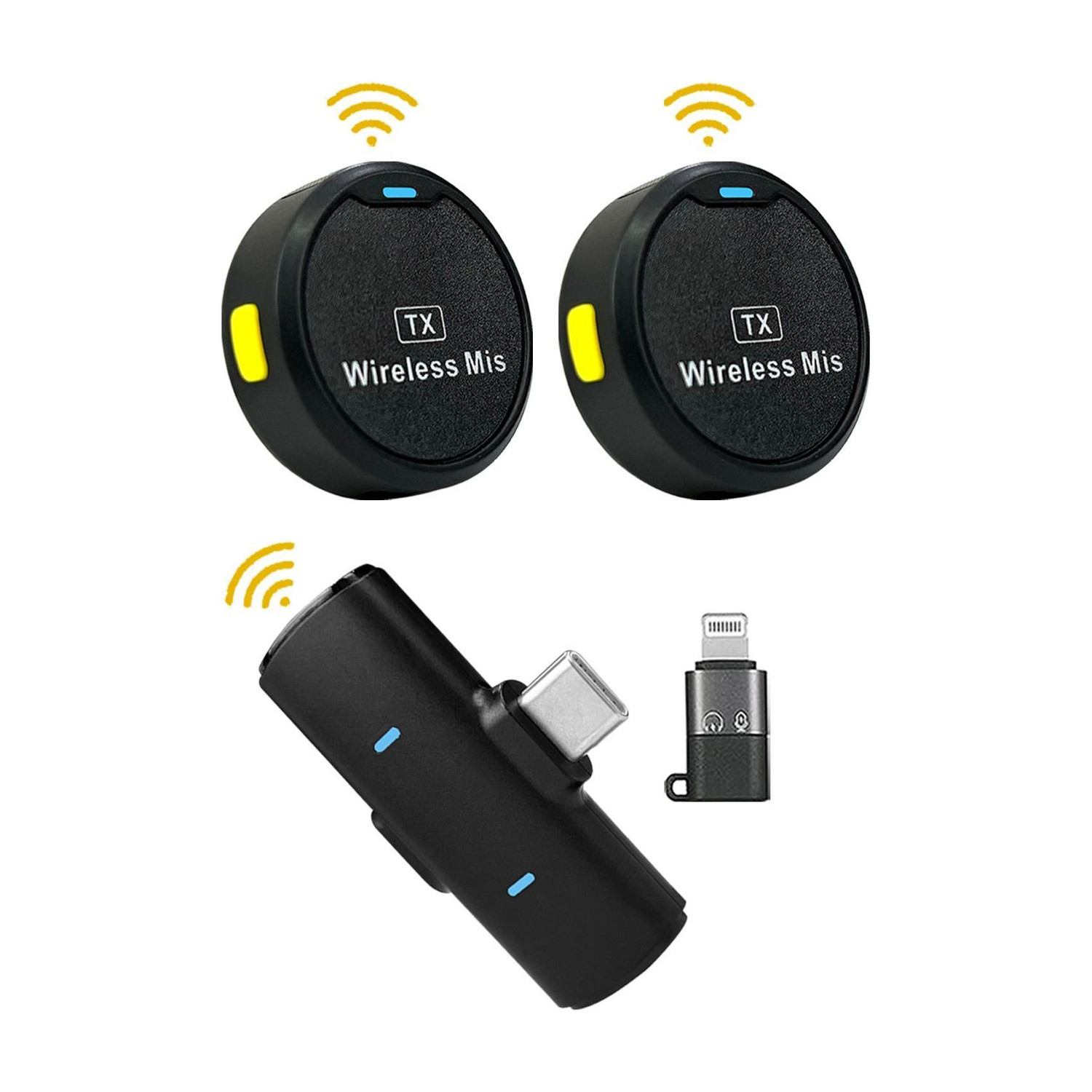 WRADER Round Collar Mic for Vlogs - Image 1