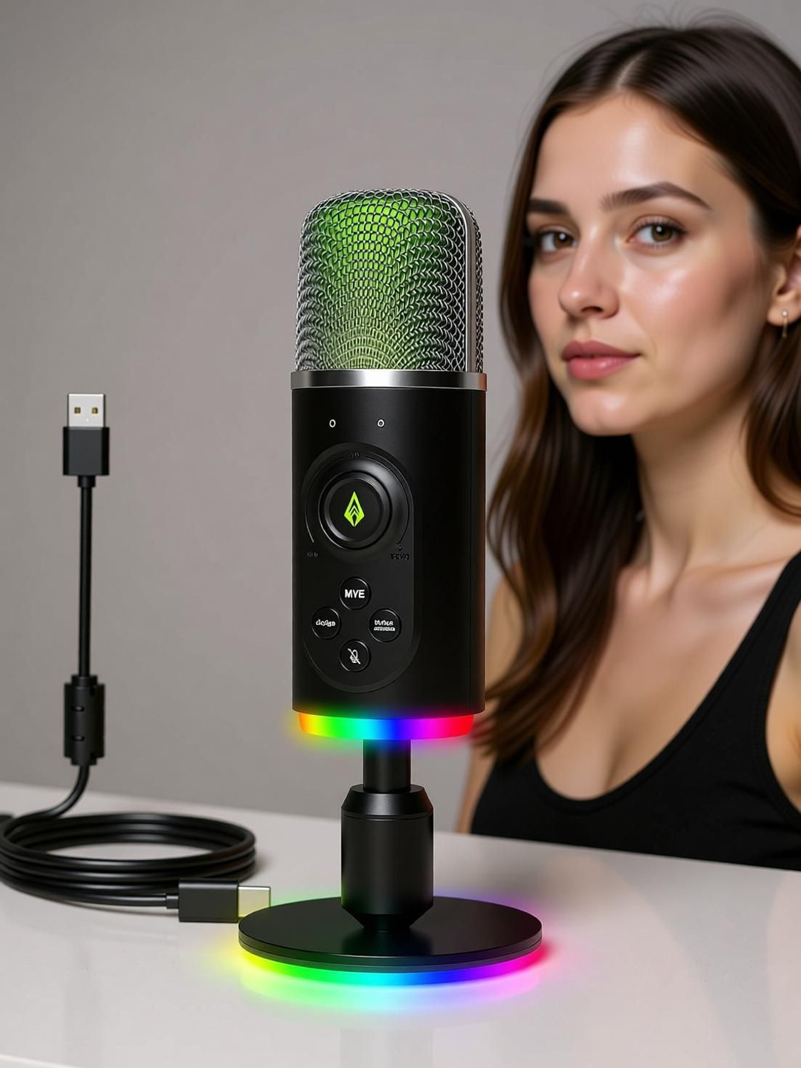 Image of Archer Tech Lab Gaming Mic, USB Podcast mic with Noise Reduction Microphone for Youtubers Microphone